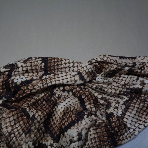 Antonio Melani Size Large / TWIST PANT / Sand / Snake Print / New Bikini Bottom - Picture 3 of 15